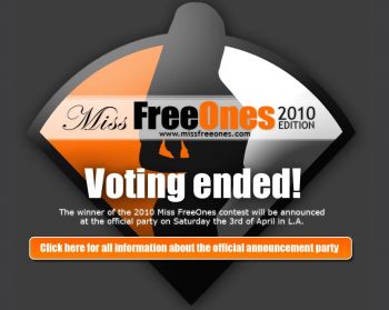 Miss FreeOnes 2010 &#8211; The voting has closed!!