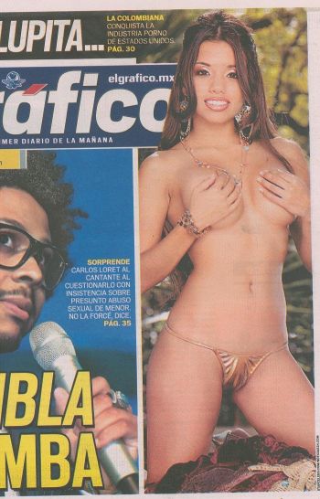 Lupe Fuentes graces the cover of El Grafico