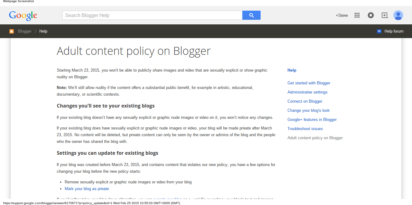 Google Clamp Down On Blogger Porn