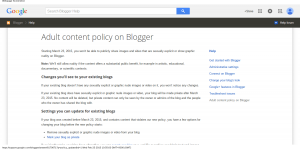 Adult content policy on Blogger - Blogger Help