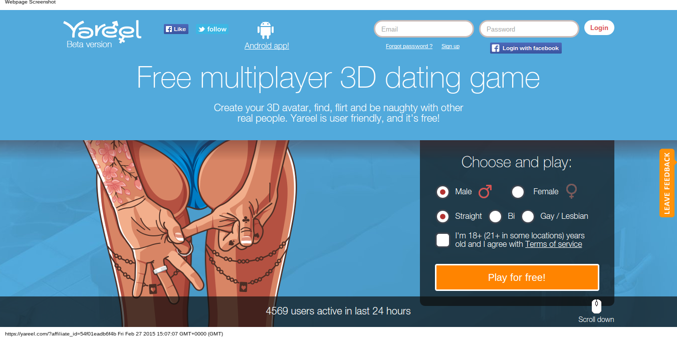 New 3D Dating Game Beta Launched