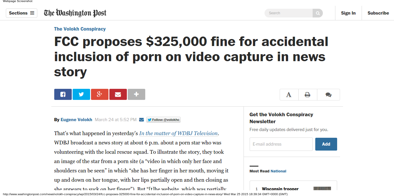 3 Second Porn Clip Costs TV Station $325,000