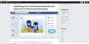 Explaining Our Community Standards and Approach to Government Requests   Facebook Newsroom