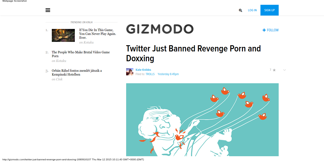 Twitter Joins The Fight Against Revenge Porn