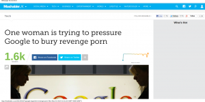 One woman is trying to pressure Google to bury revenge porn