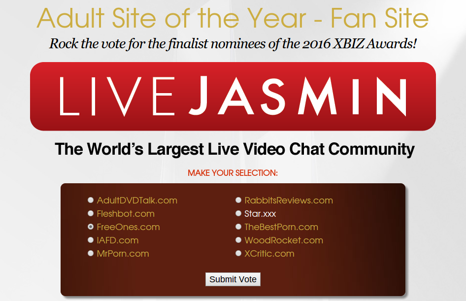 FreeOnes Nominated For XBiz Fan Site Of The Year