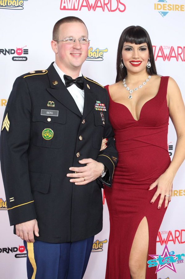 Mercedes Carrera Takes Army Sergeant To AVN Awards